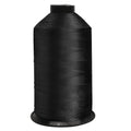 3000yds Bonded Nylon Thread Tex 70 Size 69, Heavy Duty Military Grade Super Extra Strong Spool for Hand Machine Sewing Upholstery Beading Canvas Denim Coat Shoes Leather Marine Jeans Outdoor, Black