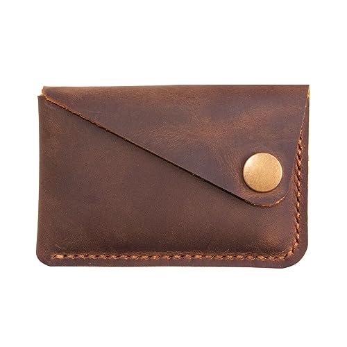 Leather Card Holder, Credit Card Wallet, Cardholder Wallet, Minimalist Wallet,Christmas Gift - color: Brown