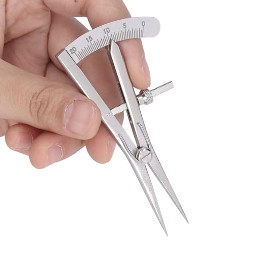 Marking Gauge, Adjustable Marking Gauge Mini Edge Press Pitch Gauge DIY Leather Craft Tool, Precision Spring Dividers Calipers Compass Measuring Tools (Screw Locking Marking Gauge) - size: Screw locking marking gauge