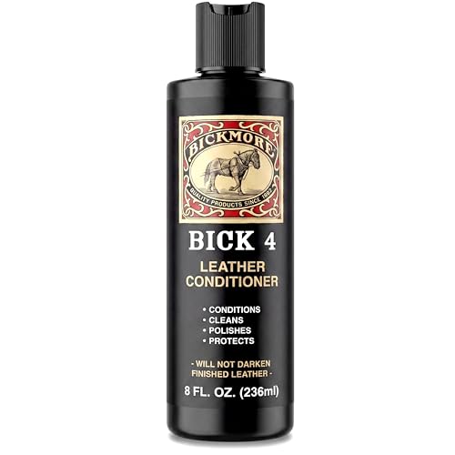 Bick 4 Leather Conditioner & Cleaner, Won't Darken Boots, Couch, Bags 8 oz - size: 8 oz