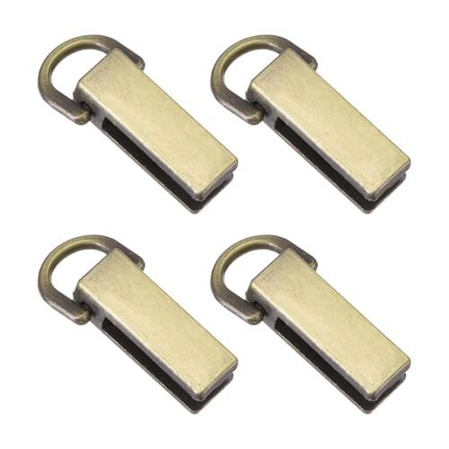 PATIKIL Bag Side Clip Buckle, Metal Purse Suspension Clasp Suspending Handbag Chain Strap Connector with D Ring - color: Bronze