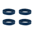 HARFINGTON Leather Watch Band Loops Replacement Watch Strap Holder Retainer Wristwatch Strap Fastener Rings for Wristband - color: Blue, size: 14mm