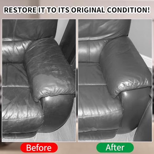 SHADAIWUYU 8.5oz Leather Recoloring Balm with 100ml Mink Oil,Dark Gray Leather Repair kit for Furniture and Car Interior,Leather Couch Scratch Repair,Leather Dye Paint,Mink Oil for Leather - color: Dark Gray, size: Leather Recoloring Balm+Mink Oil