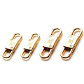 Mizeer 2 Size Zipper Clip Theft Deterrent - Anti Theft Zipper Clips Keep Zipper Closed - Locks for Backpacks, Purses 4pcs Gold - color: 4pcs Gold