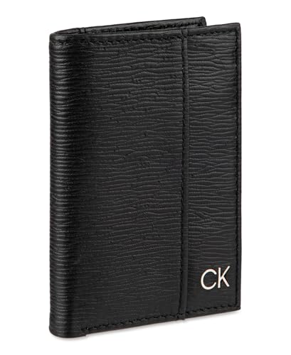 Calvin Klein Men's Wallet Sets-Minimalist Bifold and Card Cases - color: Black Duofold