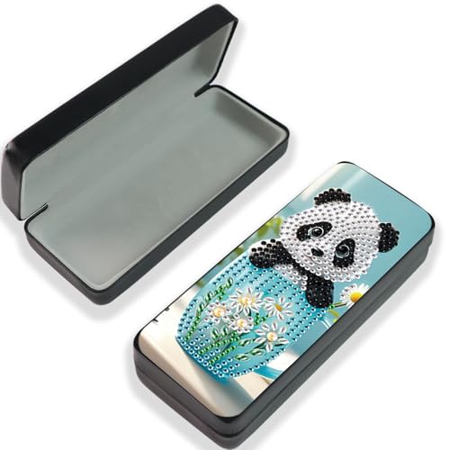 Diamond Painting Eye Glasses Case - color: Panda