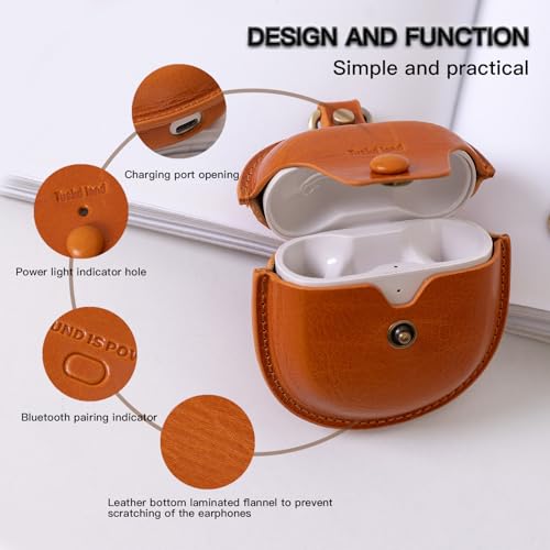 Earbuds Case for Bose QuietComfort Ultra 1st/2nd & Earbuds II - color: Orange
