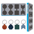 SUPERDANT Geometric Shapes Leather Cutting Die Key Chains Wooden Die Cuts Earrings Leather Dies for Art Crafts Dies Cutter Pendant Cutting Keychain Making for Women Man DIY Crafters Gifts - style: Simple shapes
