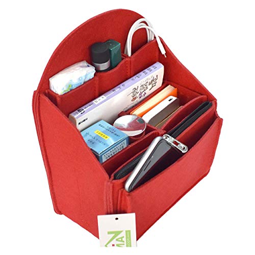 VANCORE Felt Backpack Organizer Insert for Rucksack Handbag Shoulder Bag (Red,Small) - color: Red, size: Small