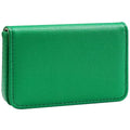 Business Card Holder，PU Leather Business Card Case Color Printing Pattern Card Holder Wallet，Pockets Magnetic Credit Card Holders for Men and Women - Dark Green - color: Dark Green