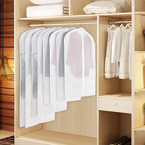 Zilink Clear Garment Bags Suit Bag for Closet Storage 43 in, 10 Pack - size: 43"-10pcs