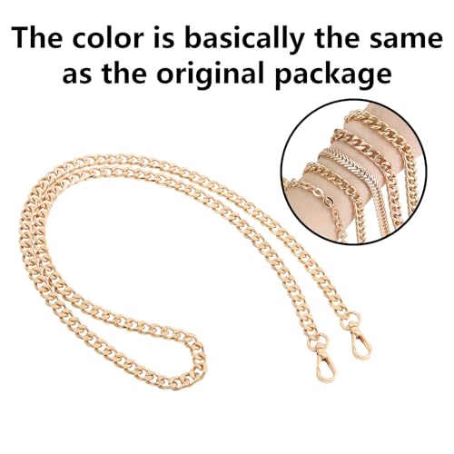 Bag Chain Strap for Handbag Replacement,Gold Purse Chain Accessories Shoulder Straps Crossbody - color: Style-4-60cm