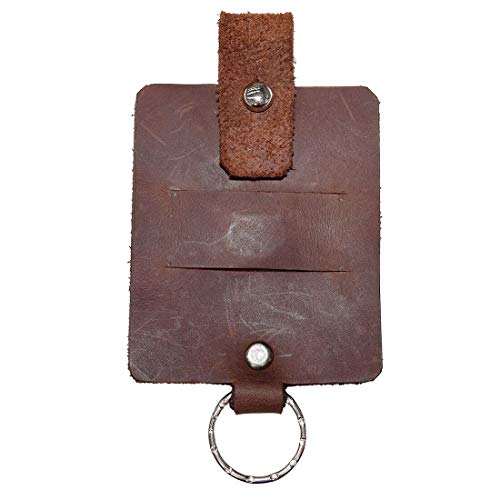 Hide & Drink, Thick Leather Keychain Cable Holder/Cord Organizer/Charger/Phone Accessories/Travel Essentials, Handmade Includes 101 Year Warranty :: Bourbon Brown