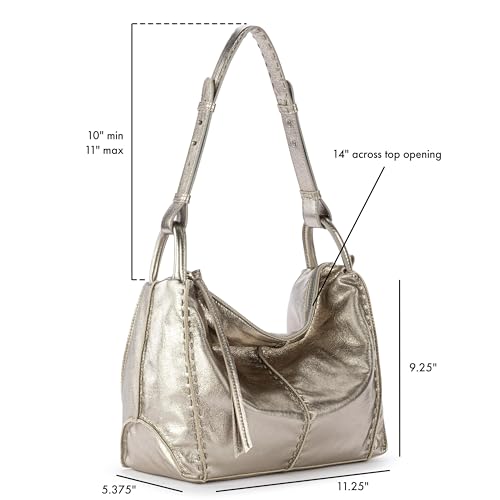 The Sak Los Feliz Hobo Purse - Premium Large Leather Women's Handbag for Everyday & Travel - Durable Purse With Zipper Pocket | Slouchy Relaxed Silhouette, Roomy Interior, Lightweight All-Day Carry, Fits Phone, Wallet & Tablet, Everyday & Travel Ready - c