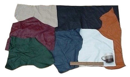 Scrap Upholstery Leather Mixed Jumbo Pieces Lw 12 Sf