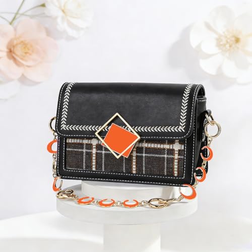 Anbys Purse Charms Chain Heart Moon Purse Extender Chain Bag Strap Extenders Bag Charms for Handbags(Orange Heart/Moon) - color: Lively Orange