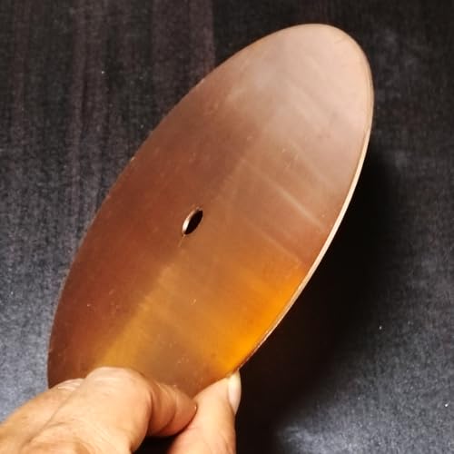 8" x 1/2'' Arbor Lapidary Copper Polish Disc, Jewelry Polishing Wheel for Plate Copper Flat Lap Disk Abrasive Wheel Lapidary Equipment