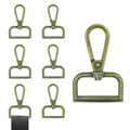 1 Inch Metal Swivel Snap Hooks, 6 Pack Lobster Claw Clasps for Keychains Purse Hardware Bag Making Lanyard Hooks(Bronze) - color: 6pcs Bronze