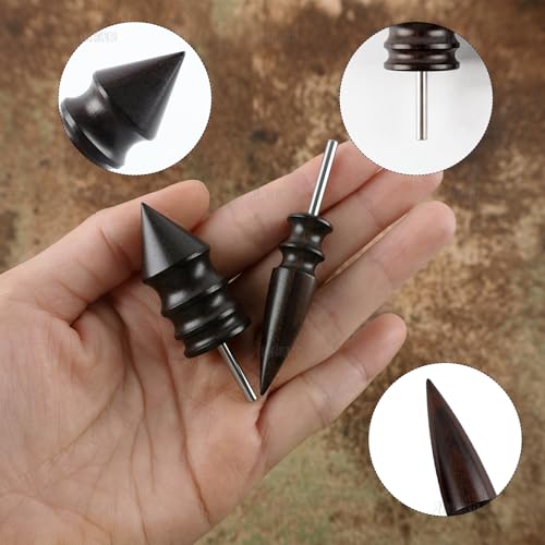 AUEAR, 2 Pack Leather Edge Bevelers Burnishing Working Tool for Craft - color: Styles B