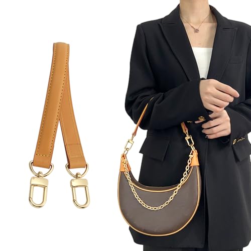 Genuine Vachetta Purse Leather Handle Strap Replacement for Bucket Bags,Hand Strap Fit for Neonoe Handbag(BEESWAX-Width:0.7in&Length:14.5in) - color: Beeswax-width:0.7in&length:14.5in