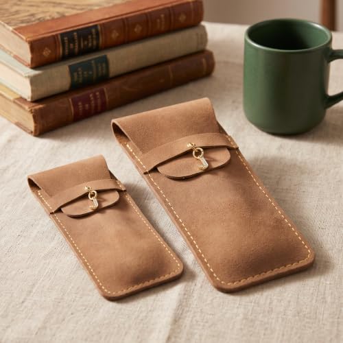 Personalized Initial PU Suede Pen Pouch - Office and Professional Storage Accessory, Ideal Gift for Coworkers (J) - color: J