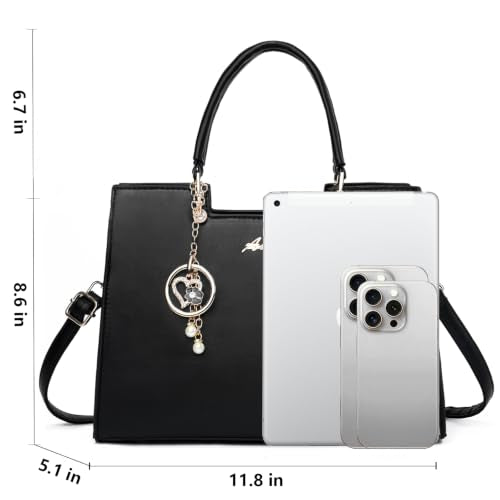 ALARION Purses and Handbags for Women Satchel Purse,PU Leather Tote Bag Crossbody Top Handle Bags with Zipper - color: Gm Wine