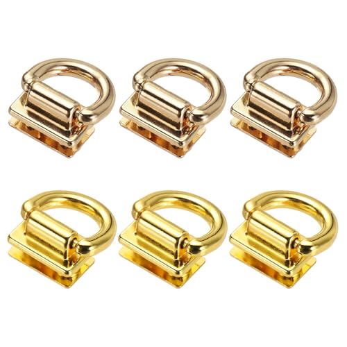 M METERXITY Metal Bag Connector, Purse Suspension Clasp with D Ring for Purse/DIY Crafts Hardware Accessories - color: Light Gold, Gold