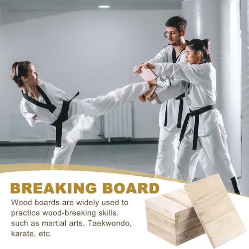 PATIKIL Wood Breaking Board Karate Martial Arts Boards Wooden Kick Board Training Accessory for Adult Taekwondo Punching Karate Practice Performing - size: 2mm