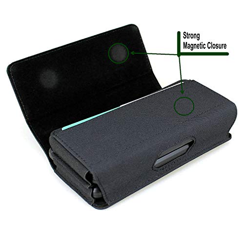 Dual Phone Holster Pouch Case for 2 Phones, Double Decker Belt Clip Case for iPhone (17 16 15 14 13 12 11) Pro Max/Plus, Samsung Galaxy (S25 S24 S23 S22 S21 S20) Ultra/Plus/Fe (Large)