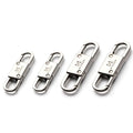 Mizeer 2 Size Zipper Clip Theft Deterrent - Anti Theft Zipper Clips Keep The Zipper Closed - Locks for Backpacks, Purses 4pcs Silver - color: 4pcs Sliver