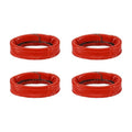 HARFINGTON Leather Watch Band Loops Replacement Watch Strap Holder Retainer Wristwatch Strap Fastener Rings for Wristband - color: Red, size: 12mm