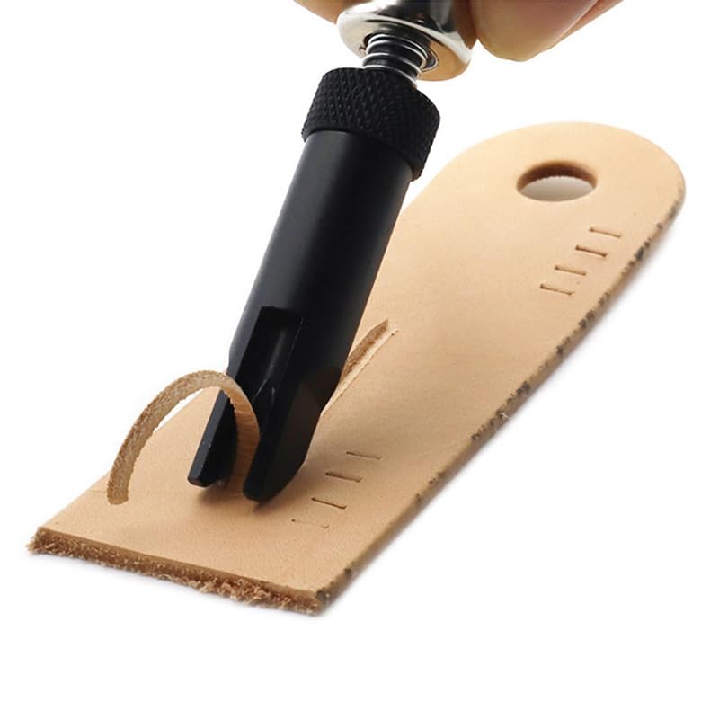 Wood Handle V Cove Base Leather Groover V Type Push Groover Groover Tool Cotton Crochet Thread Type Push Groover Leather Grooving Craft Gouge Tool