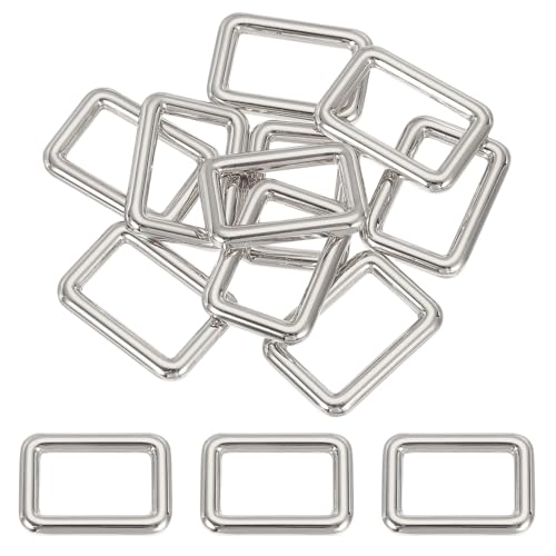 PATIKIL Metal Tri-glide Slide Buckle Zinc Alloy | Adjuster Sliders Webbing Strap Fastener Replacement for Bag Belt Dog Collar - color: Silver, size: 5/8 Inch