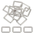 PATIKIL Metal Tri-glide Slide Buckle Zinc Alloy | Adjuster Sliders Webbing Strap Fastener Replacement for Bag Belt Dog Collar - color: Silver, size: 5/8 Inch