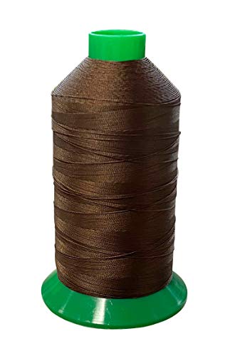 Serabond Bonded Polyester Thread 92 UV Resistant Heavy Duty Sewing Thread 8 oz Spool - Can Be Used On Home Sewing Machines (Brown) - color: Brown