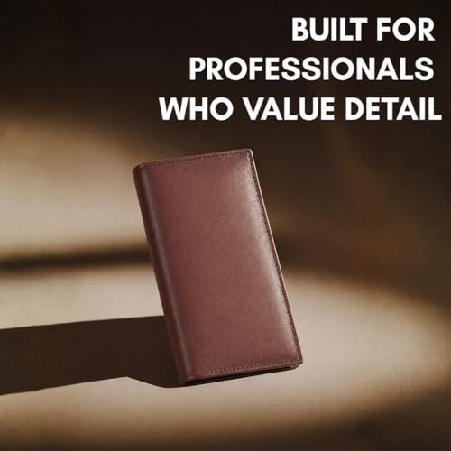 Genuine Leather Simple Check Book Holder Style - Mw156cf - color: Burgundy