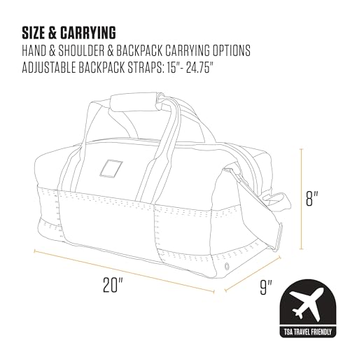 Carhartt Utility 35L Duffel Carhartt Brown | Classic Duffels, Heavy-Duty Bag for Jobsite, Gym, & Travel - color: Carhartt Brown, style: 35l