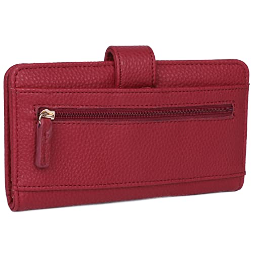 Julia Buxton Pebble Pik-Me-Up® Checkbook Keeper - color: Red