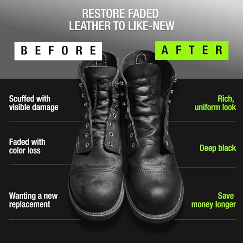 Griffin Black Leather Dye for Shoes & Boots, 2.5 oz - color: Black