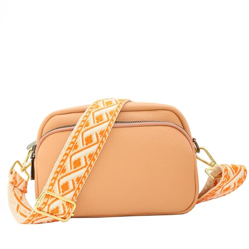 1.5" Wide Purse Strap Adjustable Replacement Gold Hardware Long Crossbody Bag Strap for Thick Shoulder Bags Canvas Handbags Straps - color: Gold Hardware-410