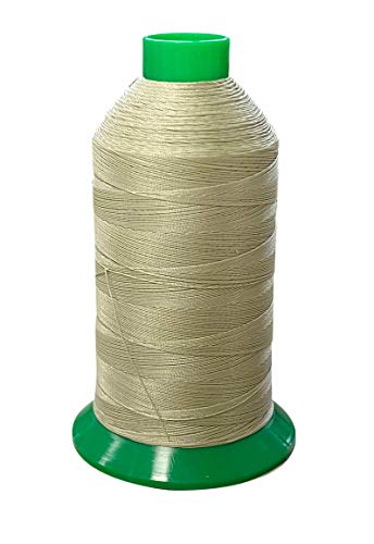 Serabond Bonded Polyester Thread 92 UV Resistant Heavy Duty Sewing Thread 8 oz Spool - Can Be Used On Home Sewing Machines (Sand) - color: Sand