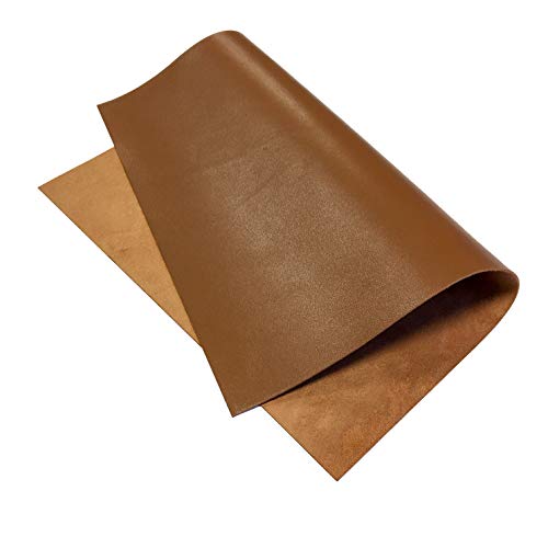 LeatherAA Real Argan Brown Leather Sheet: Genuine Natural Brown Lambskin Leather for Crafting, Sewing and Personalized Projects (Argan Oil Brown, 8x10In/ 20x25cm) - color: Argan Oil Brown, size: 8x10In/ 20x25cm
