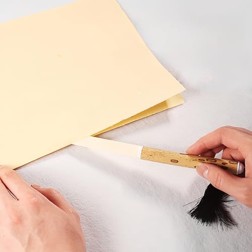 KYMY Xuan Paper Wooden Knife, Delicate Paper-cutting Tool for Artists, Creaser Letter Cutter for Crafts Stationery, Chinese Calligraphy Opener for Writing/Drawing Supplies