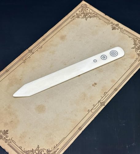 Bone Folder Craft Tool for Making Craft - Bone Folder for Folding Scoring Creasing Origami Paper Craft and DIY Leather burnishing Crafting & Moulding - 8 inch Genuine Bone Tool Large Size