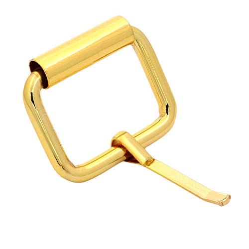 BIKICOCO Roller Buckle, 1'' x 3/4'' Heel Rolling Bar Buckles for Bags Leather Webbing Straps, Gold - Pack of 20 - color: Gold X 20 Pcs