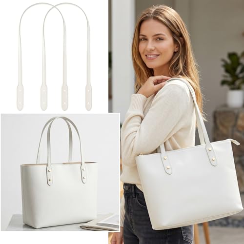 Winsyison 4pcs Leather Purse Band with Rivets, 28.15in, Black & Grey | Adjustable, Wraps Mount Handbag Handles, Long Bag Belt, for Purse, Handbag, Shopping Tote Bags - color: Black & Grey-4pcs