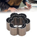 Leather Punch Die Set, 3 Pieces Flower Shape Puncher for Leather Crafting, Durable Craft Tool for DIY Projects