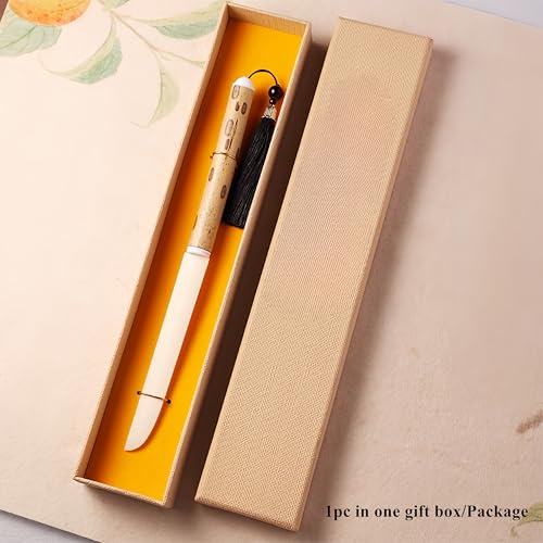 KYMY Xuan Paper Wooden Knife, Delicate Paper-cutting Tool for Artists, Creaser Letter Cutter for Crafts Stationery, Chinese Calligraphy Opener for Writing/Drawing Supplies