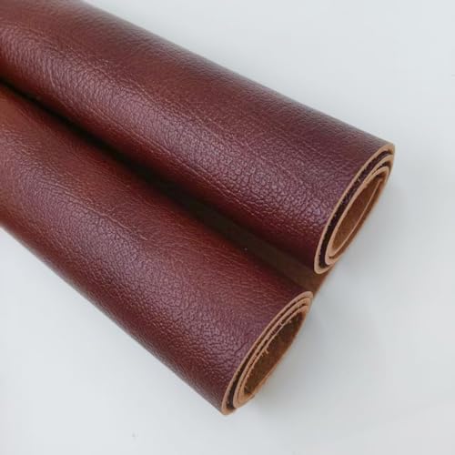 Genuine Leather Sheets, 1.1-1.5mm Thick Cowhide, - color: Chestnut Brown 14 X 28 Square Inches