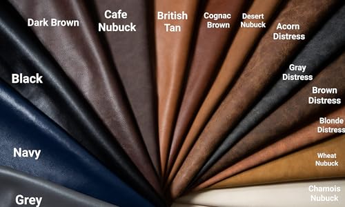 NAT Leathers Saddle Tan Vegan Faux Leather Fabric Sheet Synthetic Pleather 0.9 mm 1/2 Yard 18 x 54 inch Soft Smooth Upholstery Half Yard (18" x 54") (Wheat) - color: Wheat